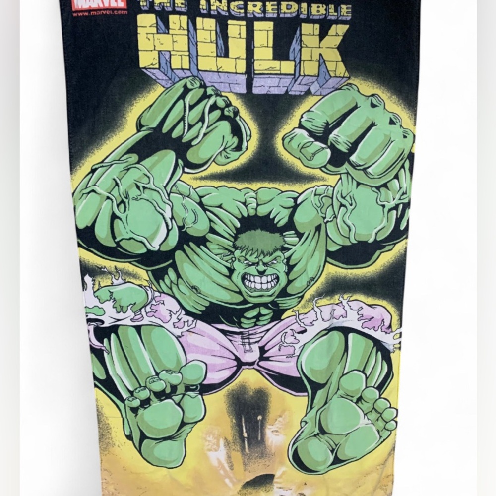 The Incredible Hulk 2003 Vtg Beach Towel Marvel Collectible 31” x 56” (Q248)